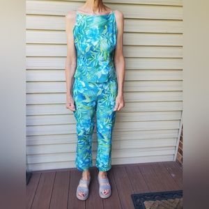 Used Women's Tropical Tank & matching Capris